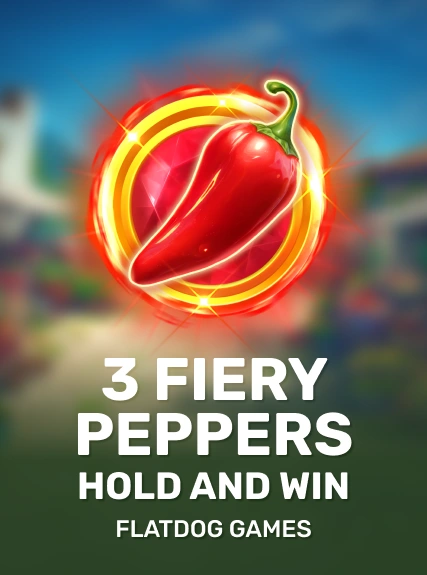 3 Fiery Peppers Hold and Win game tile